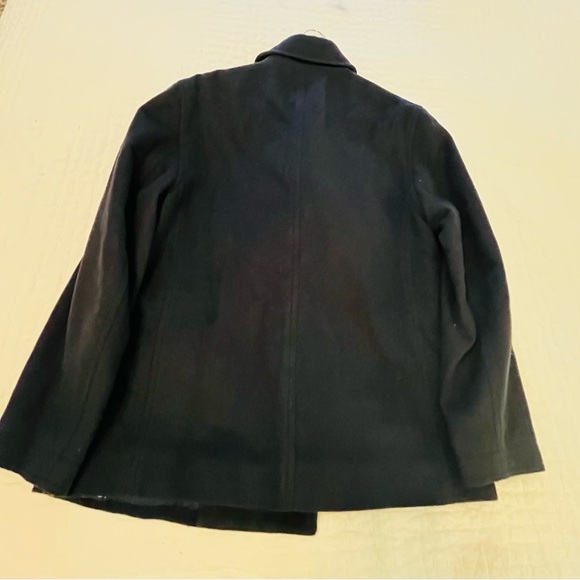 J. Crew Navy Double-Breasted Pea Coat INSULTED women’s Medium - Picture 5 of 5